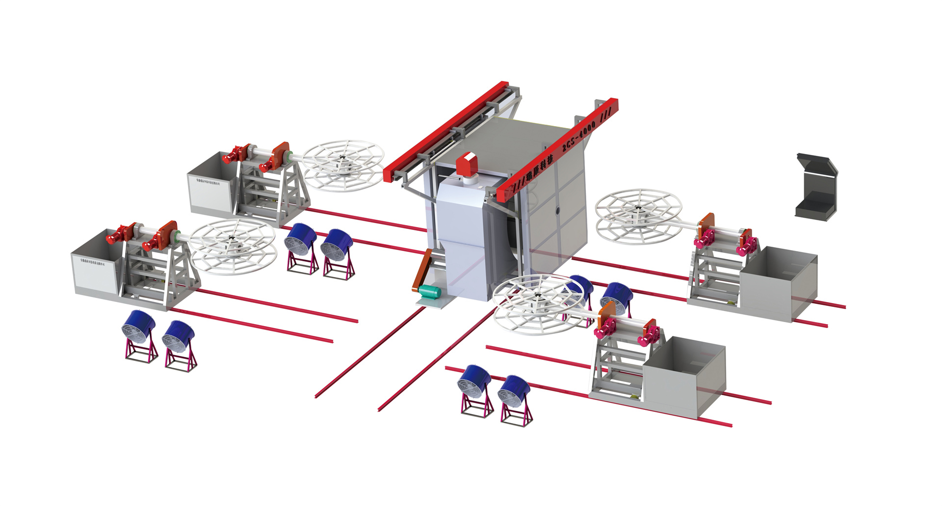 Double shuttle rotational molding machine