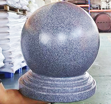 Roll molded stone pier